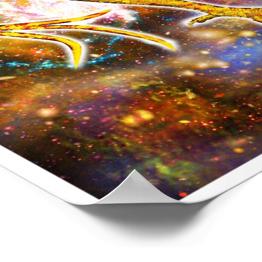 Topaz Cosmic Dragon Poster (Hoek)