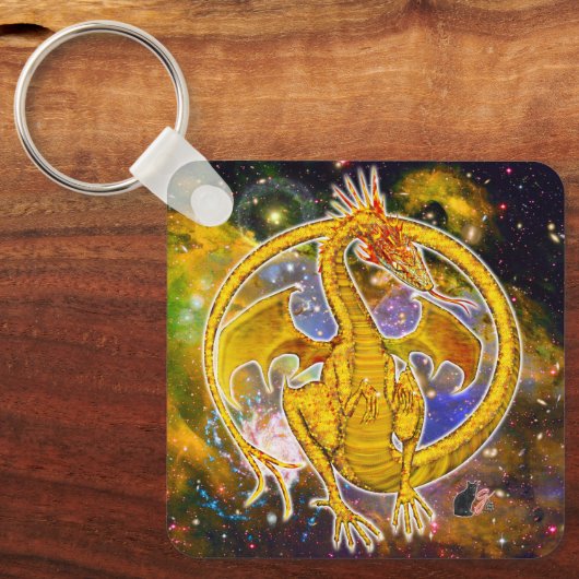 Topaz Cosmic Dragon Sleutelhanger (Voorkant)