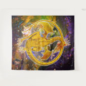 Topaz Cosmic Dragon Wandkleed (Voorkant (horizontaal))