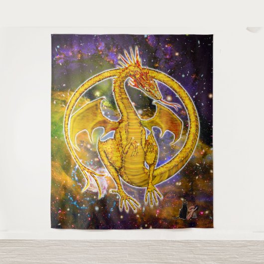Topaz Cosmic Dragon Wandkleed (Voorkant)