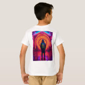 **"Topaz Cyberpunk DMT Raver"** T-shirt (Achterkant volledig)