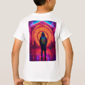 **"Topaz Cyberpunk DMT Raver"** T-shirt (Achterkant)