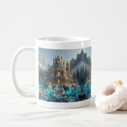 Topaz en het Citrine Ice Castle Koffiemok (Met donut)