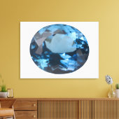 Topaz gem canvas afdruk (Insitu (Woonkamer))