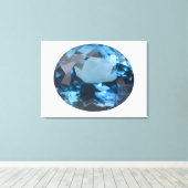 Topaz gem canvas afdruk (Insitu (Houten vloer))