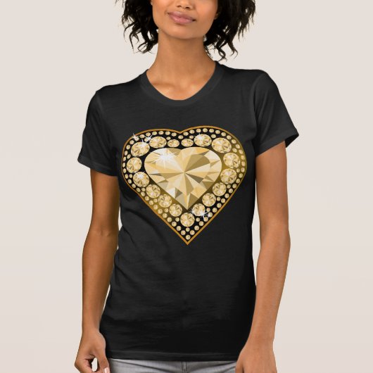 Topaz Gem Heart T-shirt (Voorkant)