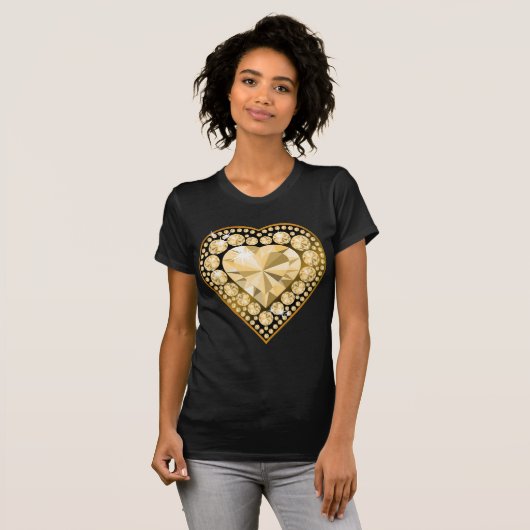 Topaz Gem Heart T-shirt (Voorkant volledig)