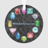 Topaz Gemstone Ornament (achterkant)