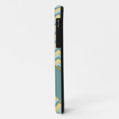 Topaz Glitter Chevron Pattern Case-Mate iPhone Case (Achterkant/links)