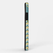 Topaz Glitter Chevron Pattern Case-Mate iPhone Case (Achterkant/rechts)