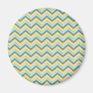 Topaz Glitter Chevron Pattern Magneet