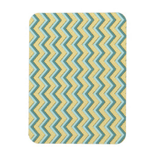 Topaz Glitter Chevron Pattern Magneet