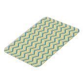 Topaz Glitter Chevron Pattern Magneet (Linkerzijde)