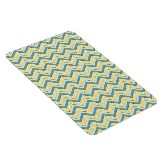 Topaz Glitter Chevron Pattern Magneet (Rechterzijde)