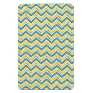 Topaz Glitter Chevron Pattern Magneet