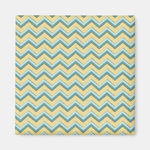 Topaz Glitter Chevron Pattern Magneet