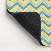 Topaz Glitter Chevron Pattern Muismat (Hoek)