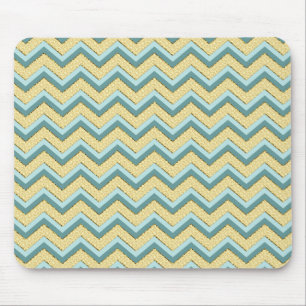 Topaz Glitter Chevron Pattern Muismat