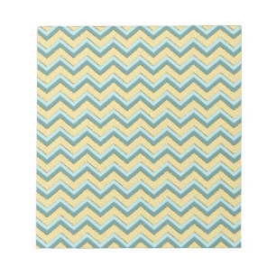 Topaz Glitter Chevron Pattern Notitieblok