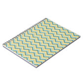 Topaz Glitter Chevron Pattern Notitieboek (Linkerzijde)