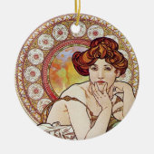 Topaz Goddess Keramisch Ornament (Voorkant)