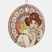 Topaz Goddess Keramisch Ornament (Links)