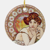 Topaz Goddess Keramisch Ornament (Achterkant)