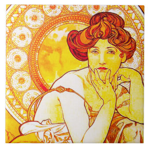 Topaz - Grote keramische tegel Tegeltje