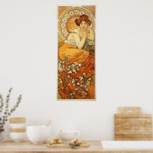 Topaz Illustratie door Alphonse Mucha Poster (Keuken)