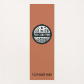 Topaz kleur: Gepersonaliseerde rust Yoga Mat (Voorkant)