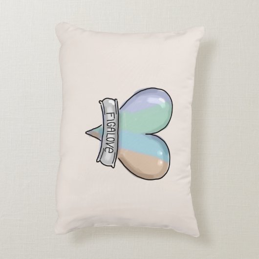 Topaz Mist Figaro accent pillow Accent Kussen (Achterkant (Verticaal))