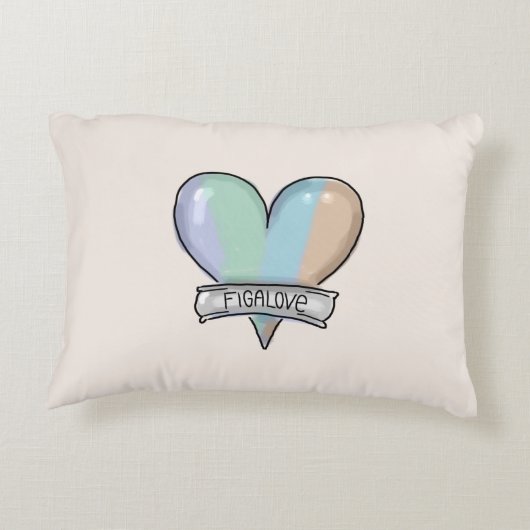 Topaz Mist Figaro accent pillow Accent Kussen (Achterkant)