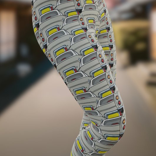 Topaz Mist Figaro Car Pattern Figarations Leggings