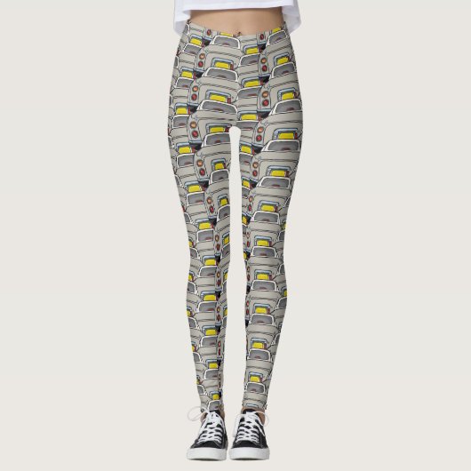 Topaz Mist Figaro Car Pattern Figarations Leggings (Voorkant)
