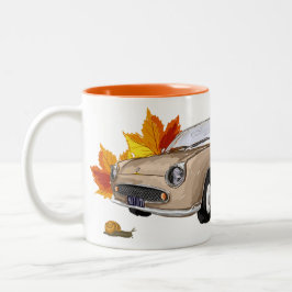 Topaz Mist Figaro coffee mug Tweekleurige Koffiemok