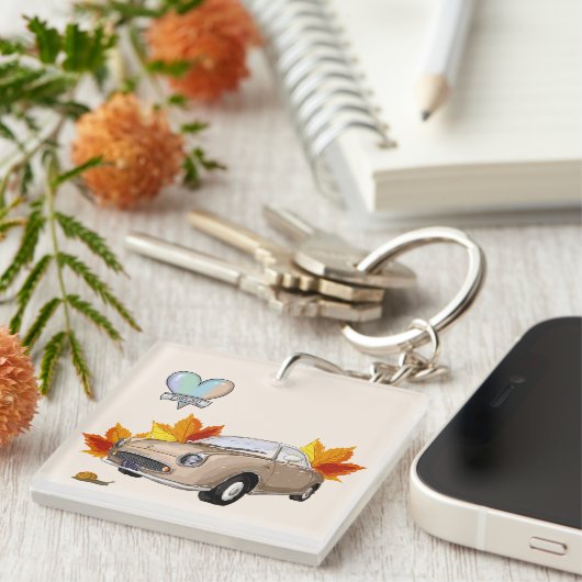 Topaz Mist Figaro key chain Sleutelhanger (Voorkant Rechts)