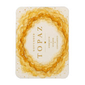 Topaz November Geboortesteen Flexi Magneet (Verticaal)