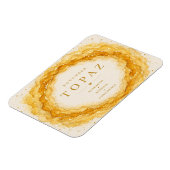 Topaz November Geboortesteen Flexi Magneet (Linkerzijde)