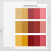 Topaz Ruby Coral Roos Jewel Tone Trouwkleuren (Voorkant / Achterkant)