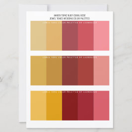 Topaz Ruby Coral Roos Jewel Tone Trouwkleuren