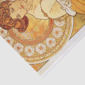Topaz van Alphonse Mucha Tissuepapier (Detail)