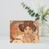 Topaz van Mucha Briefkaart (Staand voorkant)
