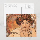 Topaz van Mucha Briefkaart (Voorkant / Achterkant)