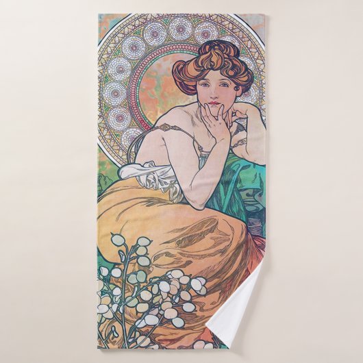 Topaz (vier juwelen), Alphonse Mucha Badhanddoek (Badhanddoek)