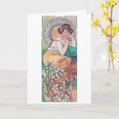 Topaz (vier juwelen), Alphonse Mucha Kaart (Gele Bloem)