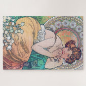 Topaz (vier juwelen), Alphonse Mucha Legpuzzel (Horizontaal)