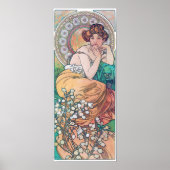 Topaz (vier juwelen), Alphonse Mucha Poster (Voorkant)