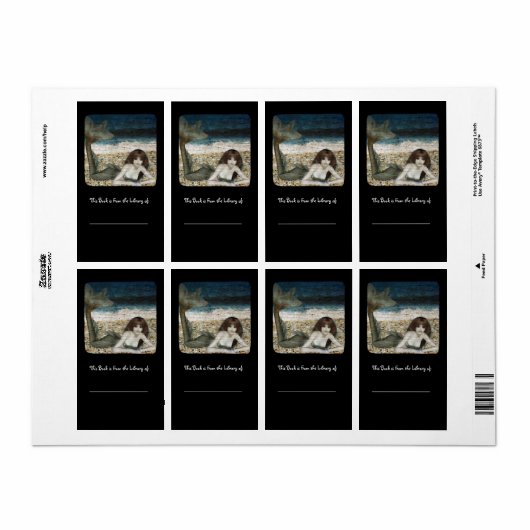 Topazia Bookplate Etiket (Full Sheet)