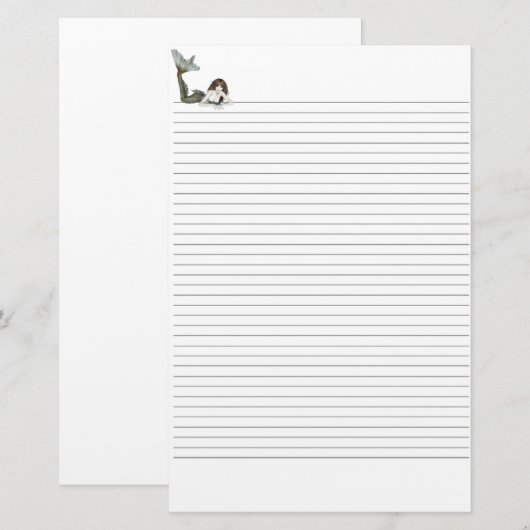 Topazia Lined Stationery Briefpapier (Voorkant / Achterkant)