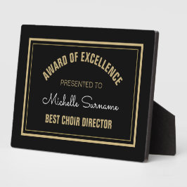 Topcadeau! Best Choir Director plaque Fotoplaat